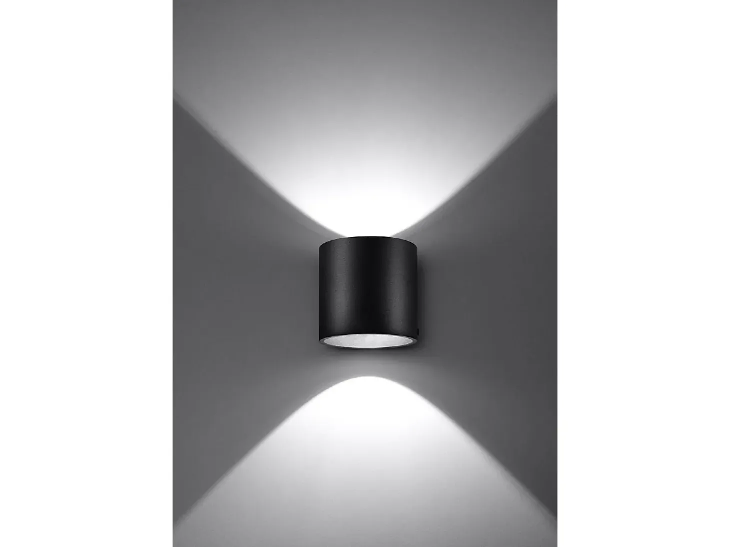 Sollux ORBIS - 1 lámpara de pared Light Up Down Negra, G9