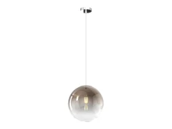Sale Sosp. Cromo 1 Luce Vetro Medio Bronzo Bronce