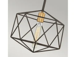 Sospensione Industrial Nordica Astrid Metallo Bronzo Opaco 1 Luce E27
