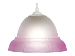 TOSEL Lámpara Suspendida^Suspensión ,vidrio, ,A70x D 20xP20cm Rosa