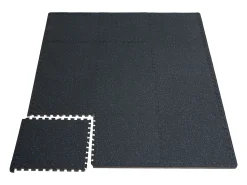 Best Tapete Entrelazado SucceBuy de 1.4 cm de Grosor para Gimnasio, 12 Piezas, y Azul, 4.46 m² Negro