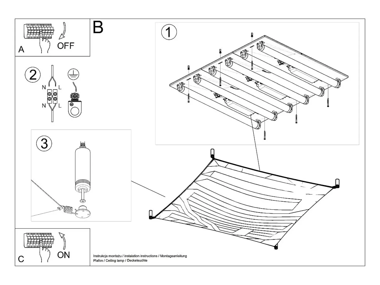 Sollux Lighting Plafón^Tessuto Decorativo A Filo Bianco Chiaro G13 Tejido Rasante Decorativo Claro G13 Blanco