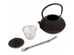 Discount Tetera china de hierro fundido Sui 0,8 L + pajita de acero inoxidable con filtro Multicolor