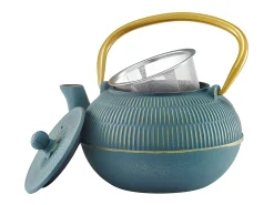 Tetera de hierro fundido azul Yuan 0,9L para infusión en inducción BEKA