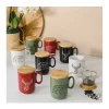 Vajilla^Tetera Origami Cerf Kaki 450ml con Infusor de Té Extraíble y Tapa de Madera