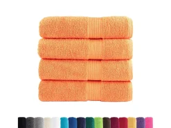 Ropa De Cama|Textil De Baño^Toallas de baño 4 uds 100% algodón verde 100x150 cm 600 gsm ES766661 Naranja