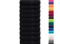 Toallas de baño 10 uds 100% algodón verde 100x150 cm 600 gsm ES604449