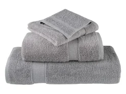 Ropa De Cama|Textil De Baño^Toallas de baño 2 uds 100% algodón 100x150 cm 600 gsm ES907941 Gris