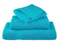 Sale Toallas de baño 10 uds 100% algodón verde 100x150 cm 600 gsm ES147891 Azul