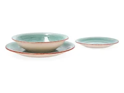Vajilla Vita Aqua Quid 18 piezas gres azul