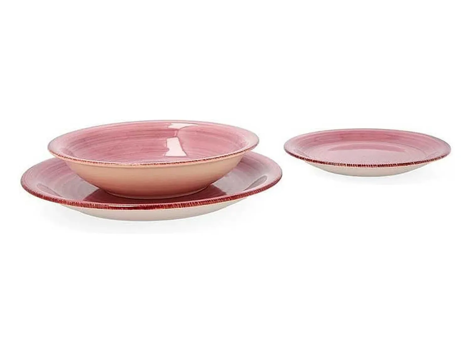 Online Vajilla Vita Peoni Quid 18 piezas gres Rosa