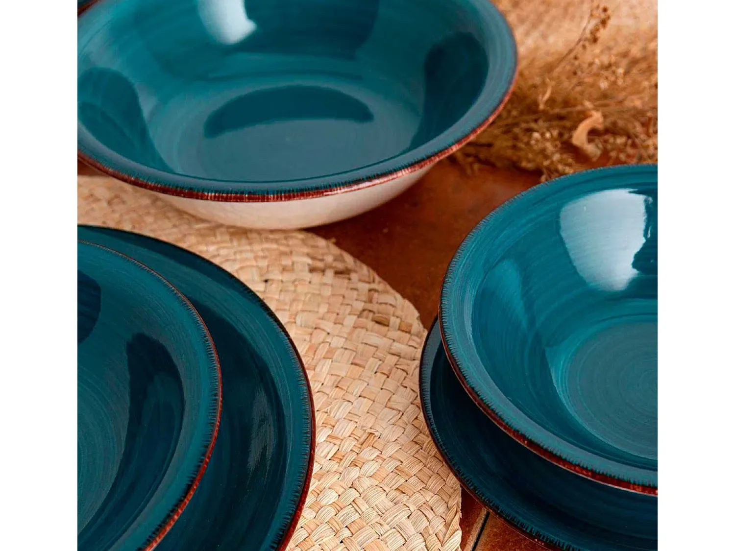 Vajilla^Vajilla Vita Quid 18 piezas 6 servicios zafiro Azul