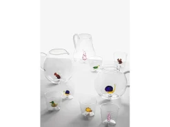 Vaso de vidrio borosilicato, Erizo, amarillo 350 ml, Animal Farm Transparente