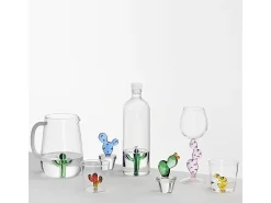 Vaso de vidrio borosilicato, Cactus, azul 350 ml, Desert Plants