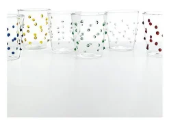 Vaso^Vaso Zafferano para fiestas, vidrio , 45 cl, juego de 6 piezas Azul
