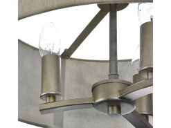 Venera Lámpara Colgante de Techo Cilíndrica Latón, 3 Luces, E14