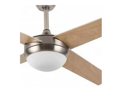 Ventilador Dc Ciro Niquel Haya E27 Con Mando A Distancia