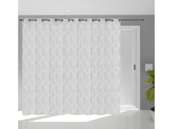 Visillo con ojales 280x250 cm Maud gris, de Soleil d'Ocre