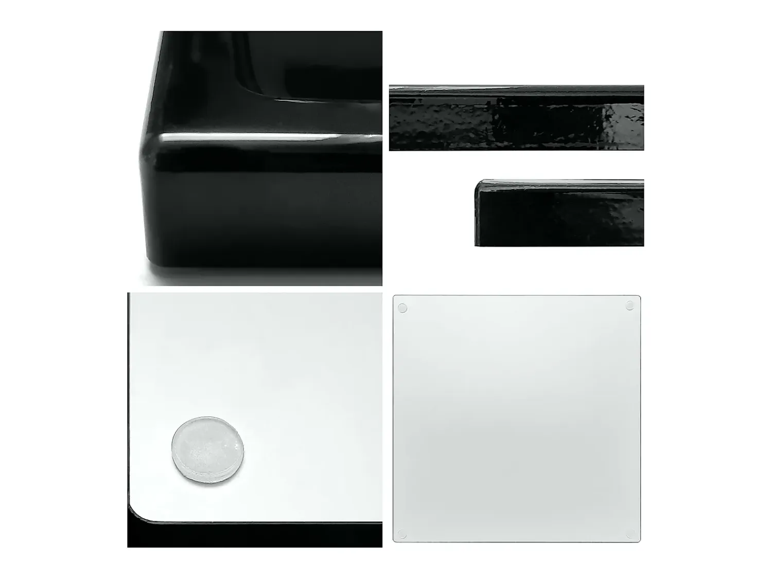Discount Vladon Cuenco decorativo Maya, moderno Plato decorativo cuadrado, Roble natural (20 x 1,8 x 20 cm) Color natural claro