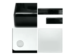 Vladon Cuenco decorativo Maya, moderno Plato decorativo cuadrado, Roble natural, Juego de 2 (20 x 1,8 x 20 cm)