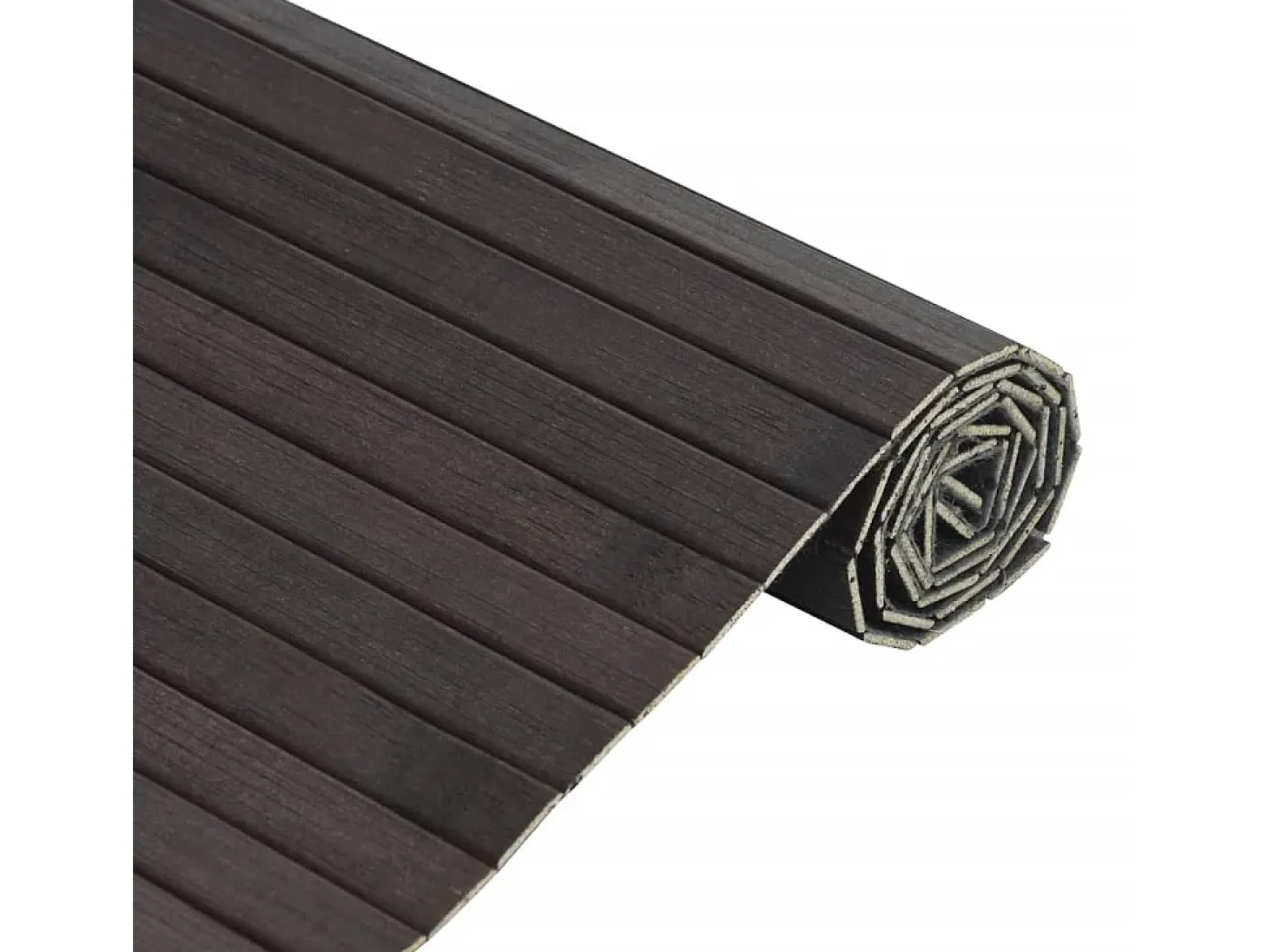 Wakil Alfombra rectangular bambú marrón oscuro 70x300 cm