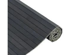 Wakil Alfombra rectangular bambú gris 60x200 cm