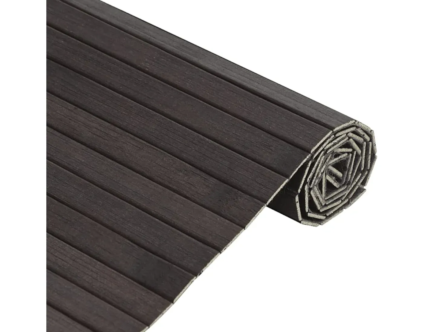 Wakil Alfombra rectangular bambú marrón oscuro 100x200 cm