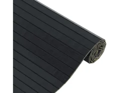 Clearance Garden Furniture Wakil Alfombra rectangular bambú 100x500 cm Negro