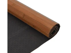 Wakil Alfombra rectangular bambú marrón 70x200 cm