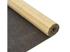 Wakil Alfombra rectangular bambú color natural claro 100x200 cm
