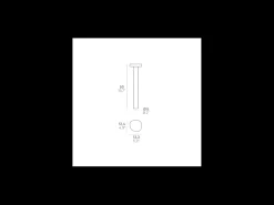 Zafferano Ciottolo - Baliza LED de exterior IP54 7W 3000K diseño moderno en aluminio para jardines y caminos - 50 cm Oscuro Gris