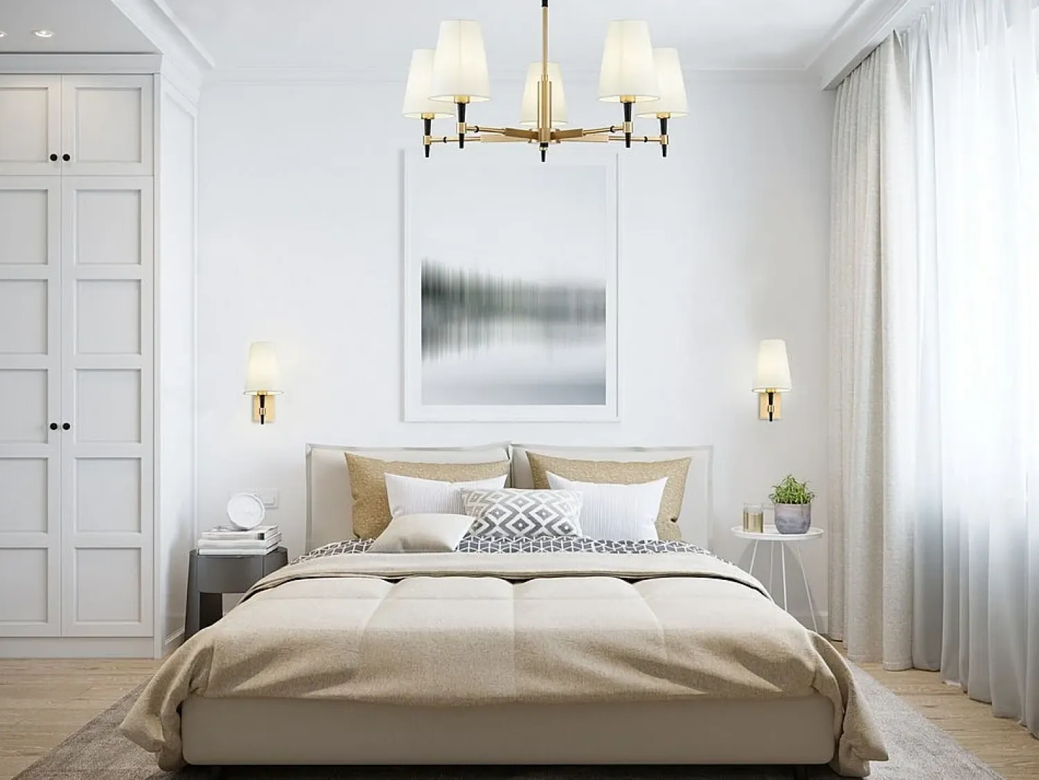 Discount Maytoni Zaragoza Araña Latón, 5 Luces, E14 Camel